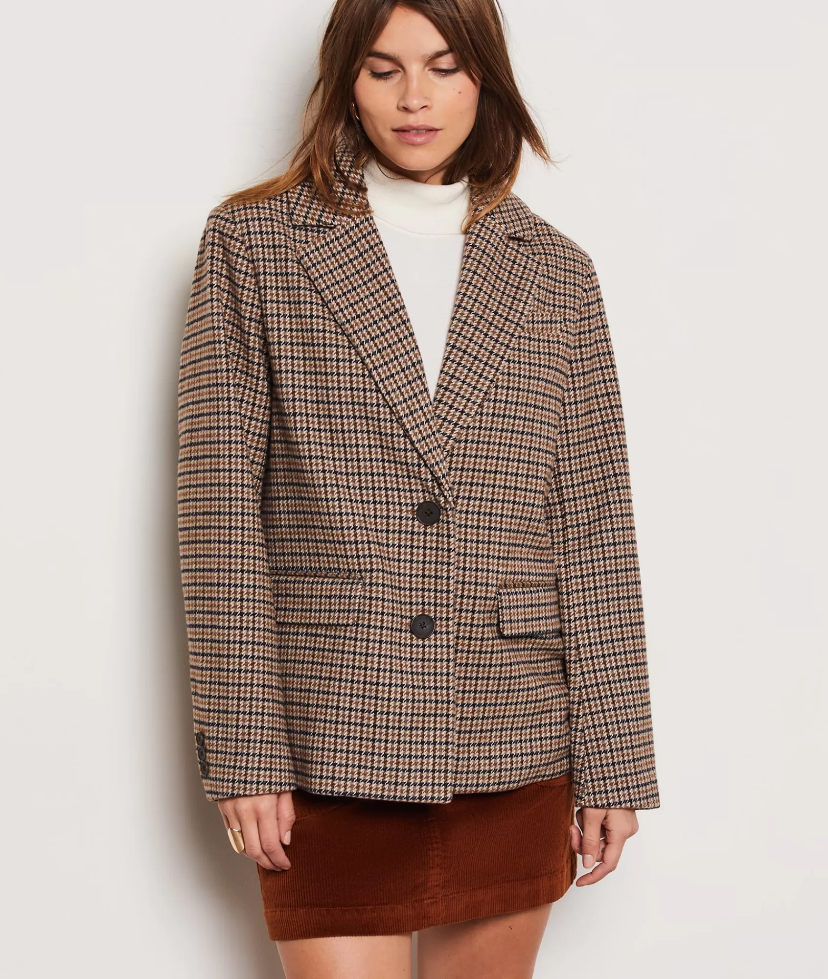 Etam Blazers>Veste blazer à carreaux