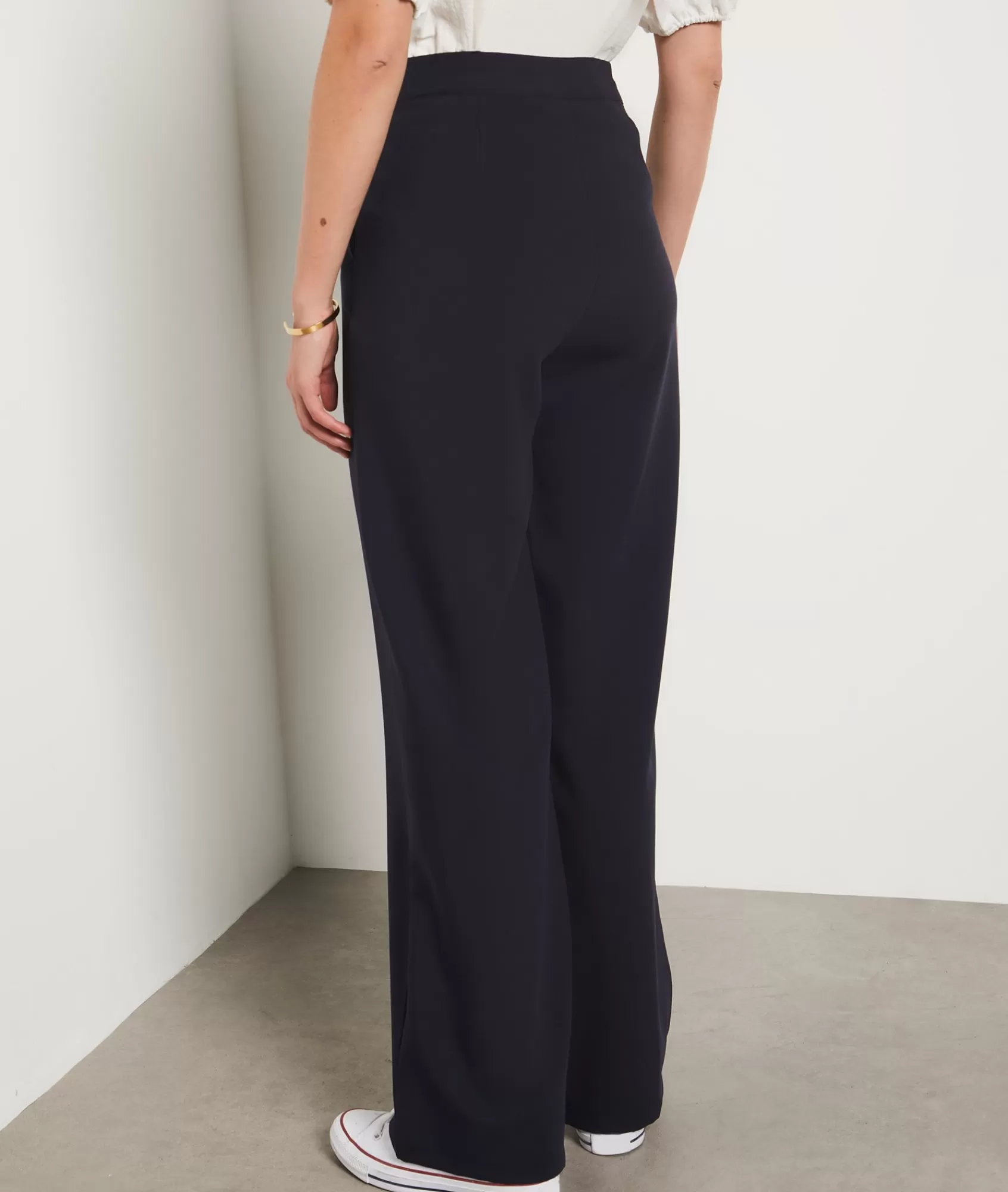 Etam Wide-leg Pants>Wide Cut Trousers with Button Details