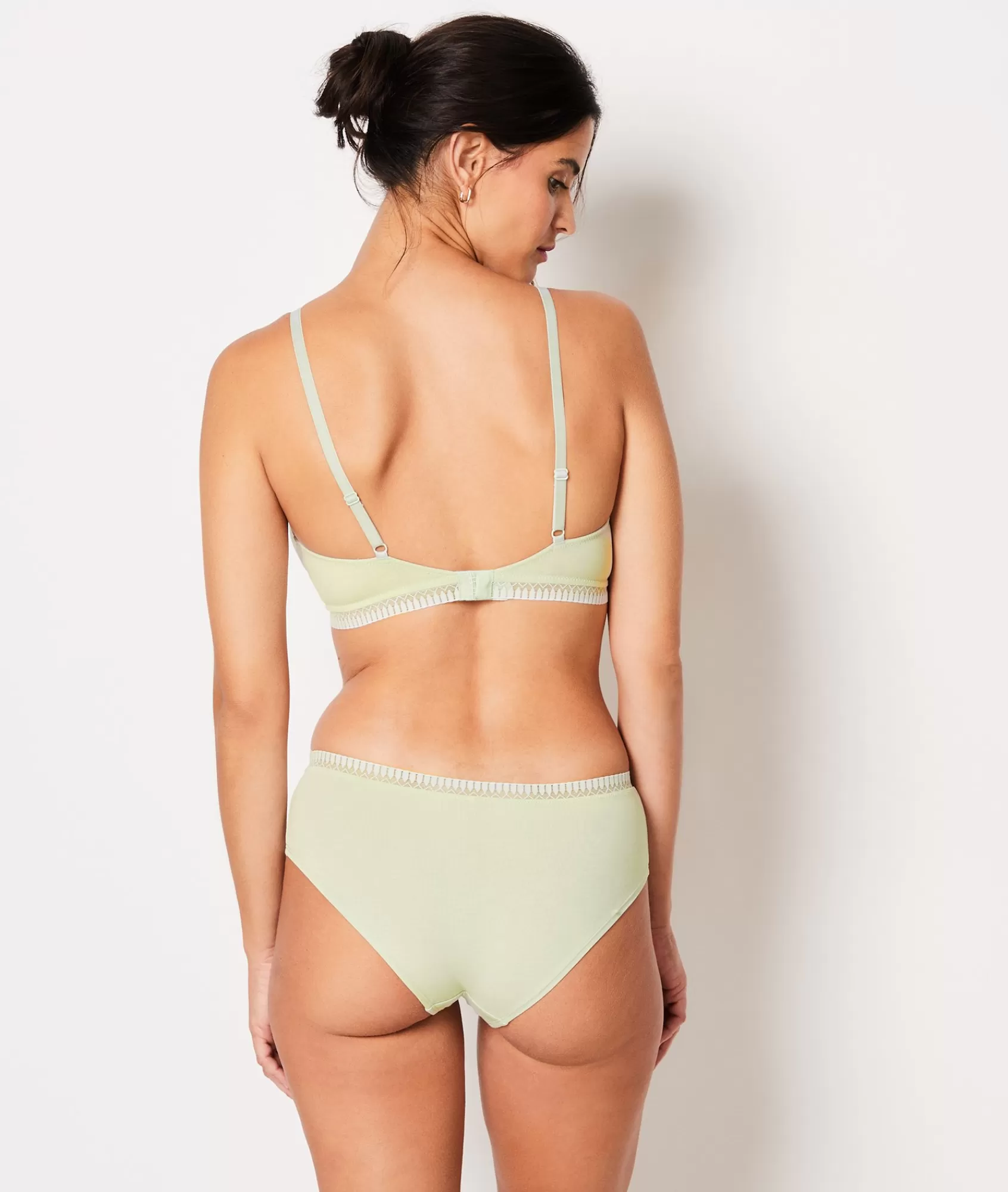 Etam Triangle Bras | Wireless Bras>Wireless Cotton Triangle Bra