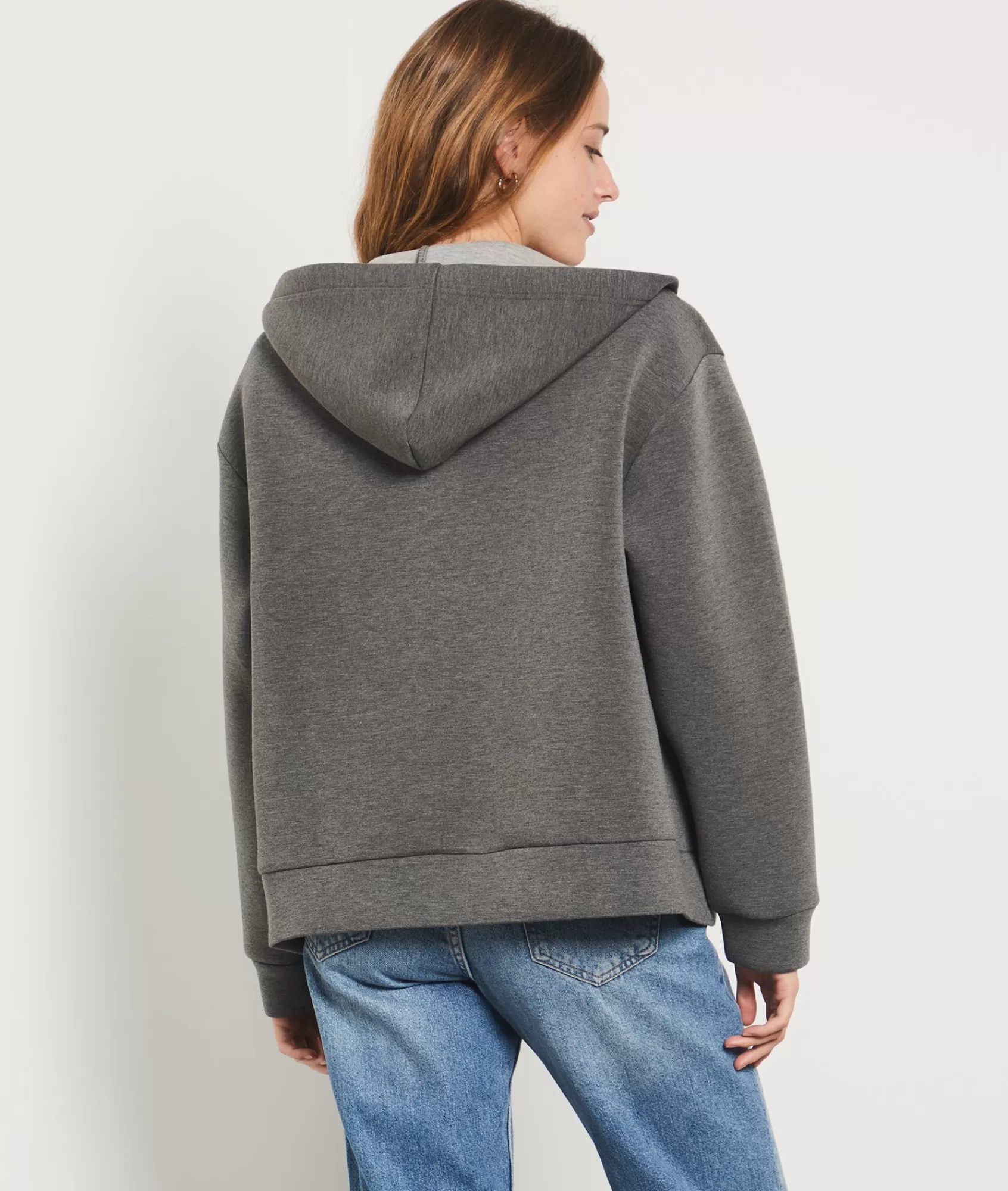 Etam Crewnecks>Zip-up Hooded Sweatshirt